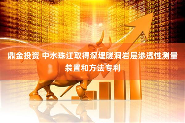 鼎金投资 中水珠江取得深埋隧洞岩层渗透性测量装置和方法专利