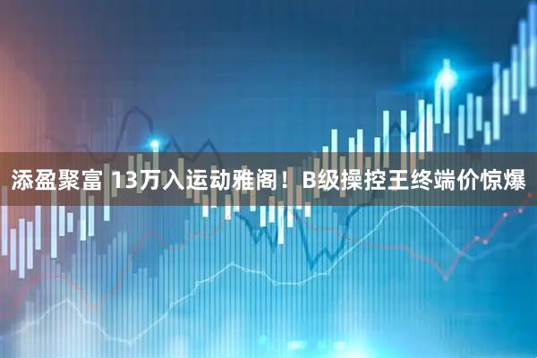 添盈聚富 13万入运动雅阁！B级操控王终端价惊爆