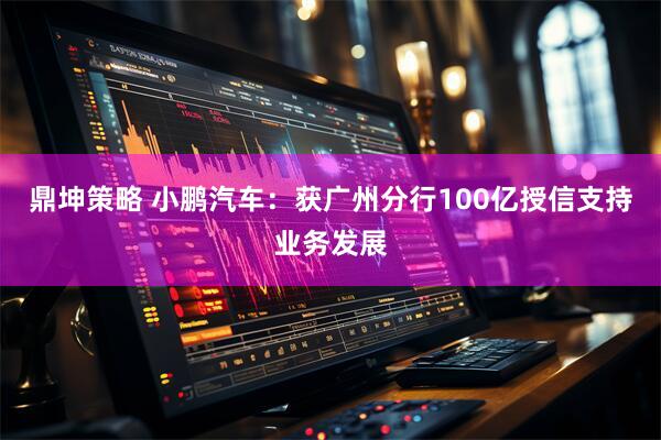鼎坤策略 小鹏汽车：获广州分行100亿授信支持业务发展