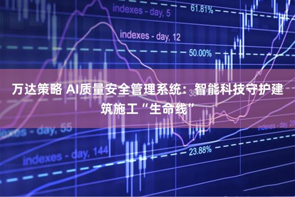 万达策略 AI质量安全管理系统：智能科技守护建筑施工“生命线”